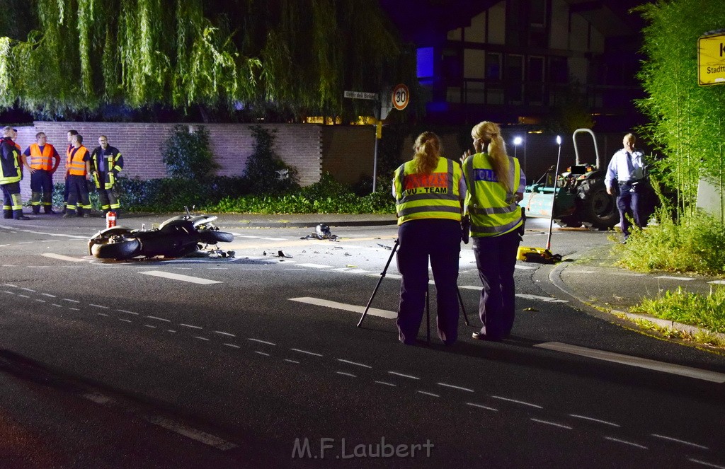 VU Krad Klein Traktor Koeln Hahnwald Bonner Landstr Unter den Birken P031.JPG - Miklos Laubert